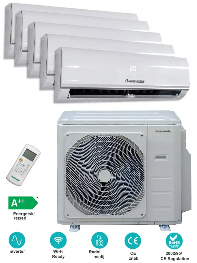 Centrometal klima Multi-split (4 i 5 unutarnjih) - B design ponuda